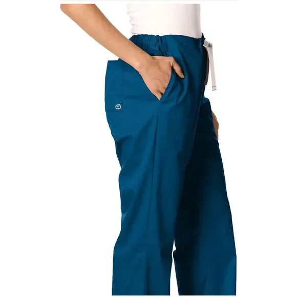WonderWink Women's Boot Cut Pants - Blue - Picture 2 of 4